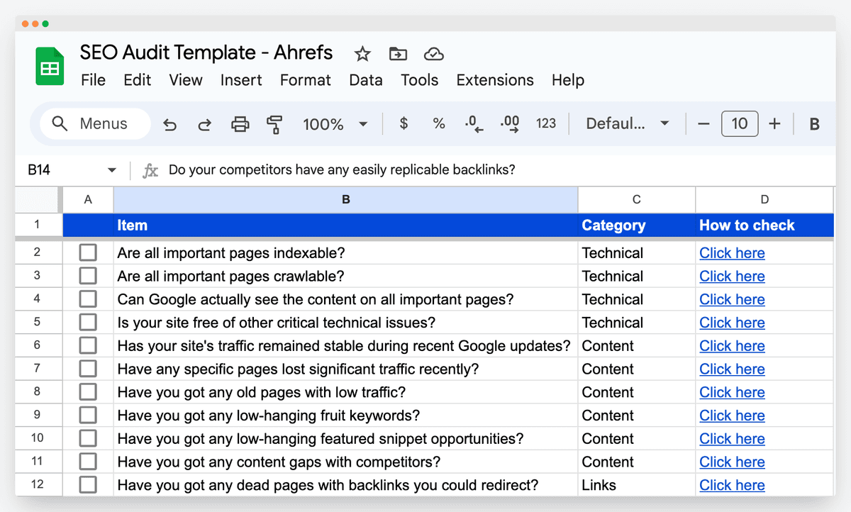 SEO Audit Template: Step-by-Step Guide + Checklist (2025)