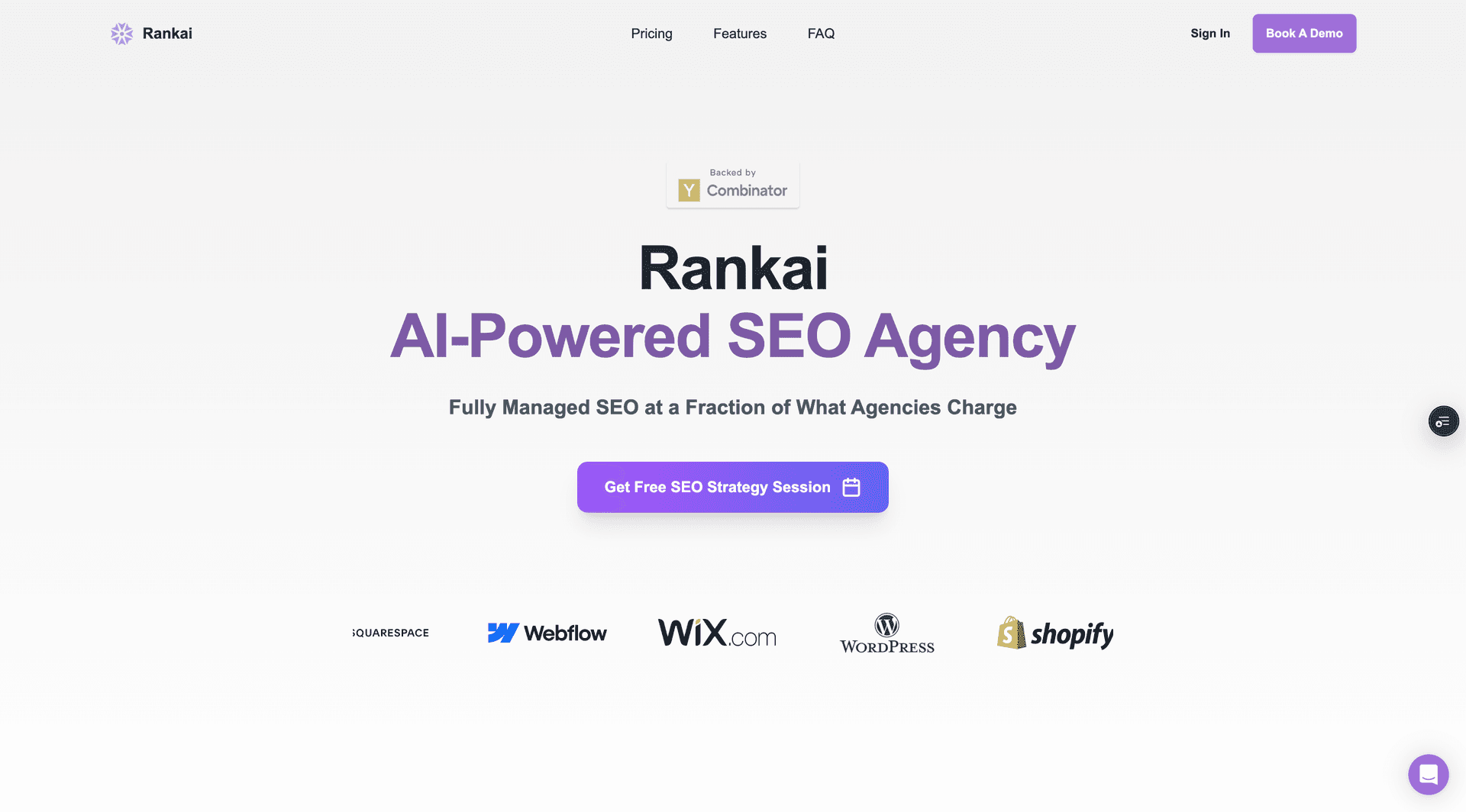 Rankai dashboard screenshot