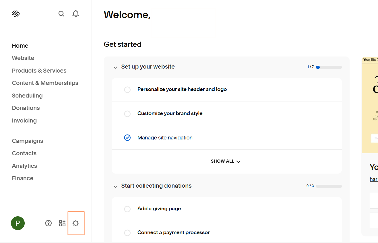 Export configuration